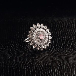Rose - Pink Circular AD Adjustable Ring