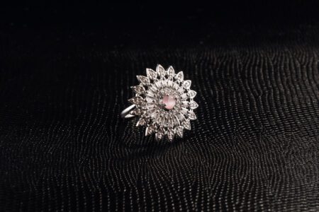 Rose - Pink Circular AD Adjustable Ring