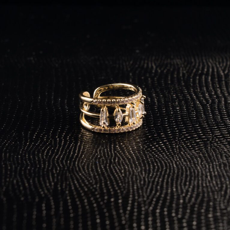 Golden Circular AD Adjustable ring