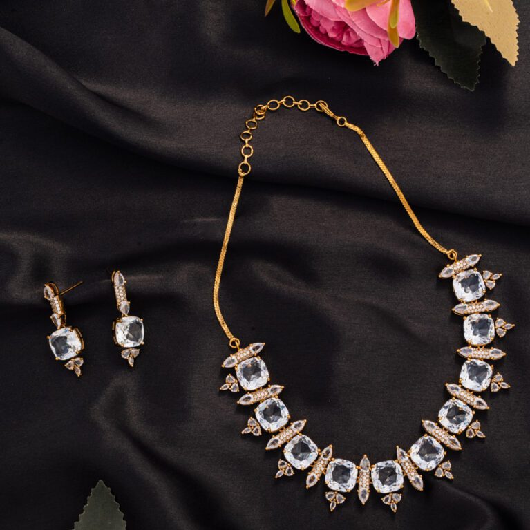 White Square Crystal sets, suits all style