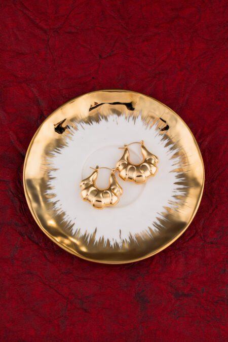 Round Gold & Bold designer earings