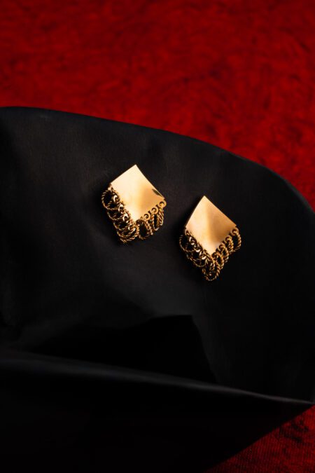 Trendy Glittering Gold Earings