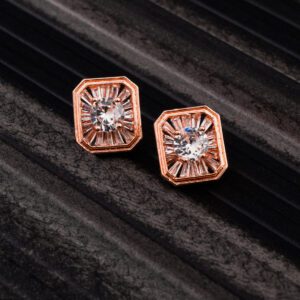 Rosegold Earings with Sparkling stones