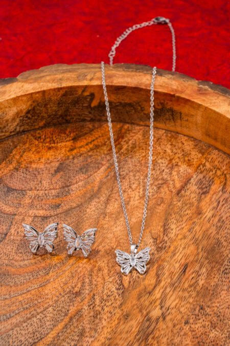 White Gold Embellished with Gems Glittering