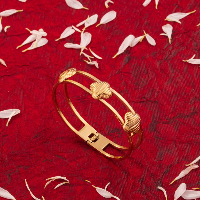 Sleek and Simple Golden Bracelet