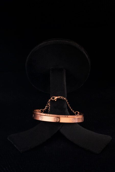 Trendy Embossed Rosegold Bracelet