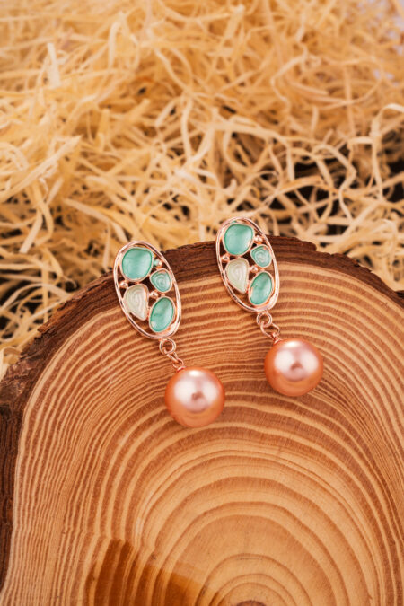 The 'Seafoam Sunset' Drop Earrings