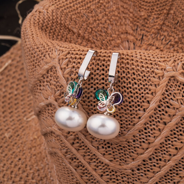 "Butterfly Bloom" Drop Earrings