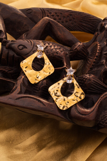 Golden Star Statement Earrings