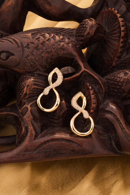 Gold Infinity Studs