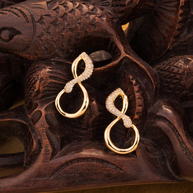 Gold Infinity Studs