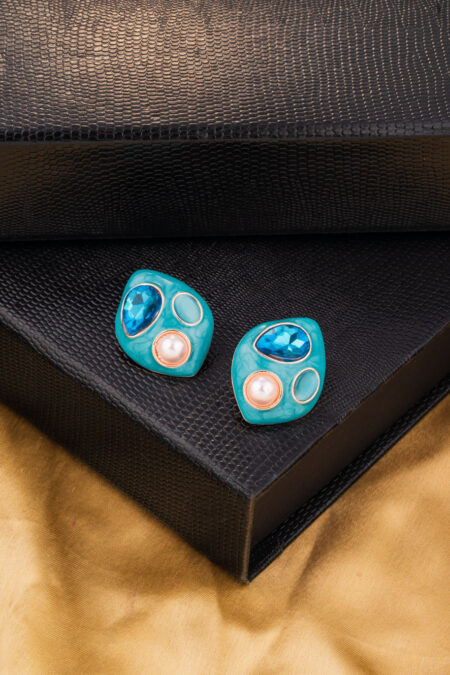 Oceanic Teardrop Studs