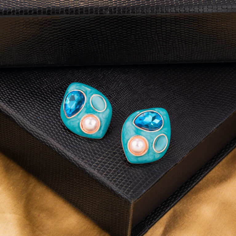 Oceanic Teardrop Studs
