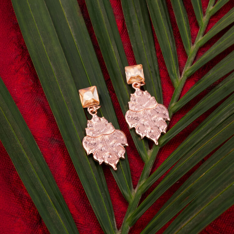 Subtle Leaf Drop Earrings